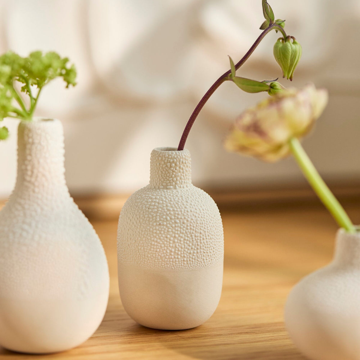 Mini vases en perles set de 3 crème - Räder (Image 2)