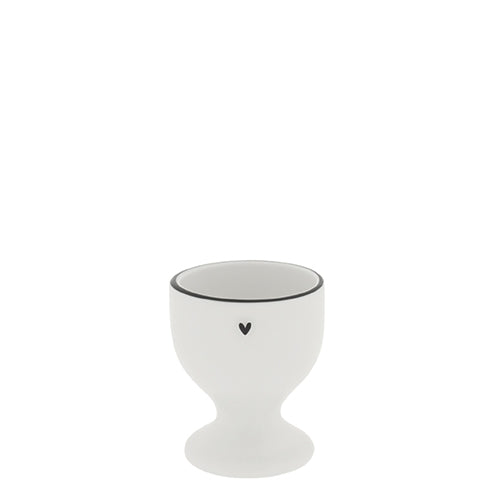 Eierbecher "heart" schwarz - Bastion Collections