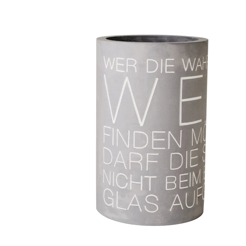 Flaschenkühler "WAHRHEIT IM WEIN" - Räder