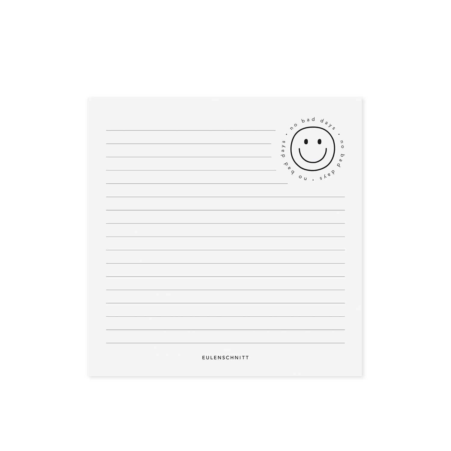 Block "No Bad Days" - Eulenschnitt