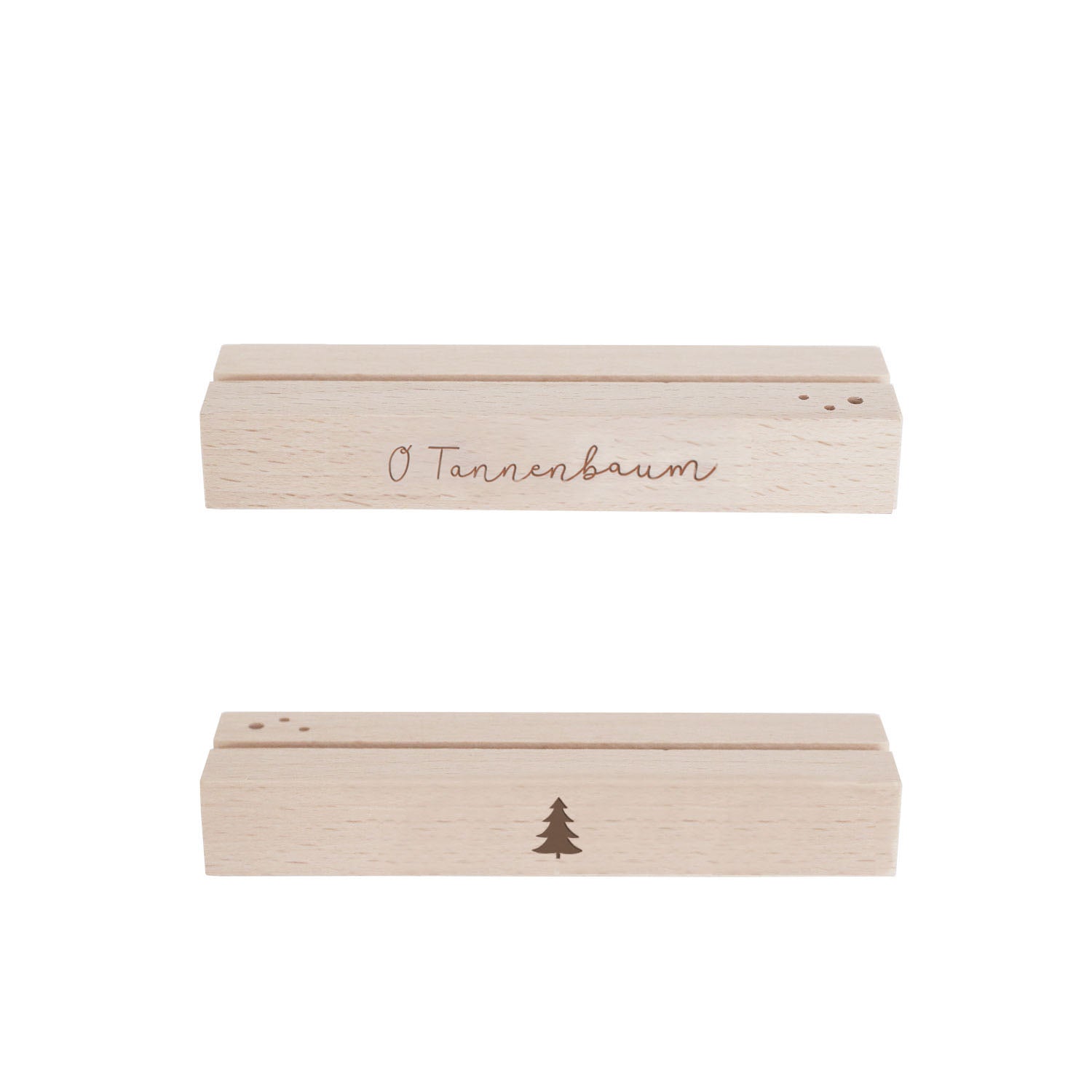 Blumen– & Kartenständer Tannenbaum 2er Set - Eulenschnitt