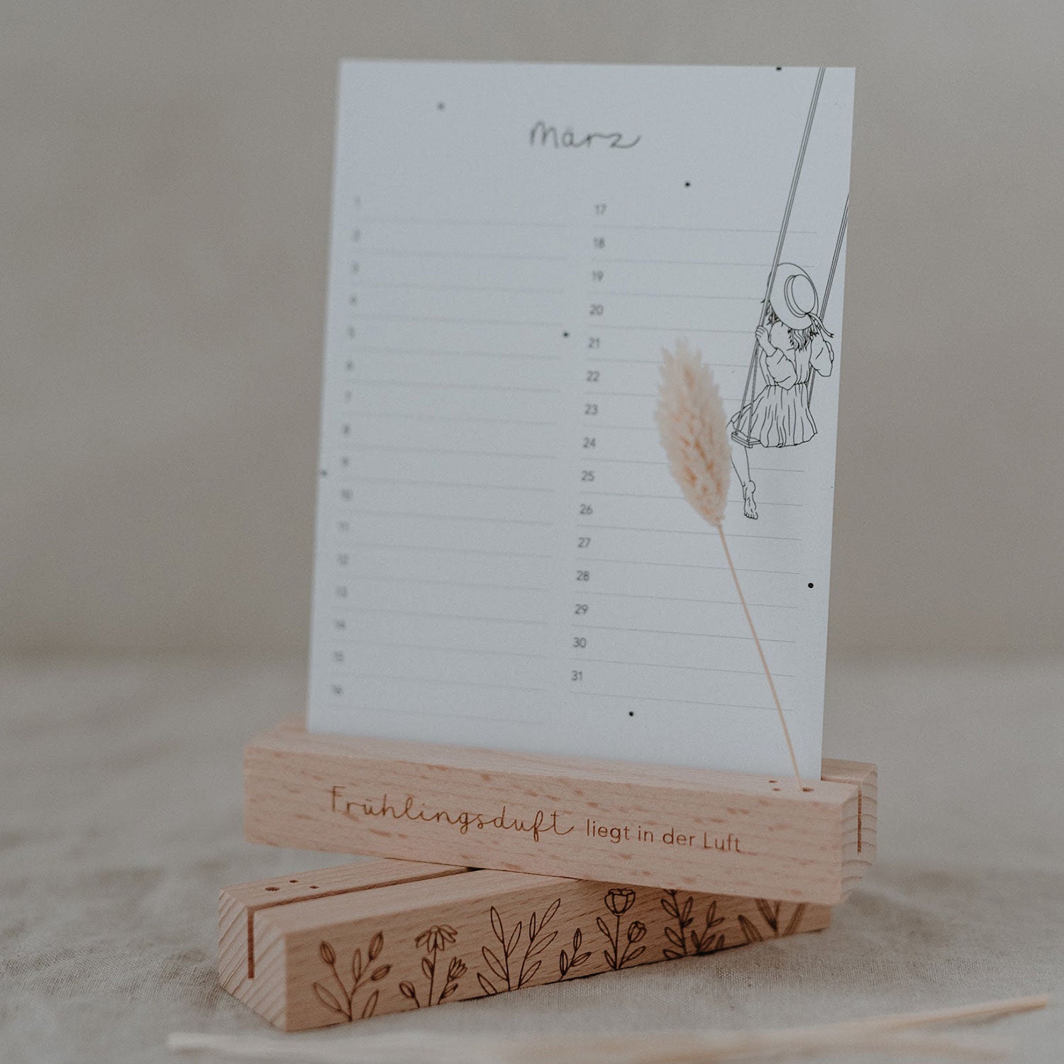 Blumen– & Kartenständer Frühling 2er Set - Eulenschnitt