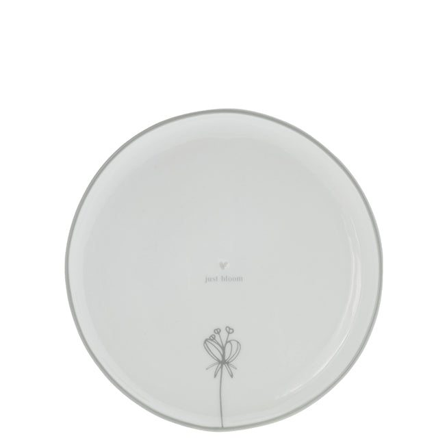 Dessertteller/Frühstücksteller "Just Bloom" 19cm grau - Bastion Collections