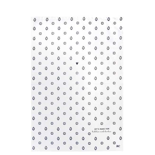 Geschirrtuch "Let's make fun" weiss - Bastion Collections