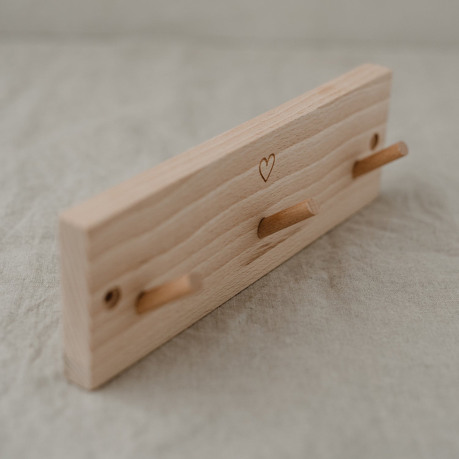 Hakenleiste Herz 23cm - Eulenschnitt