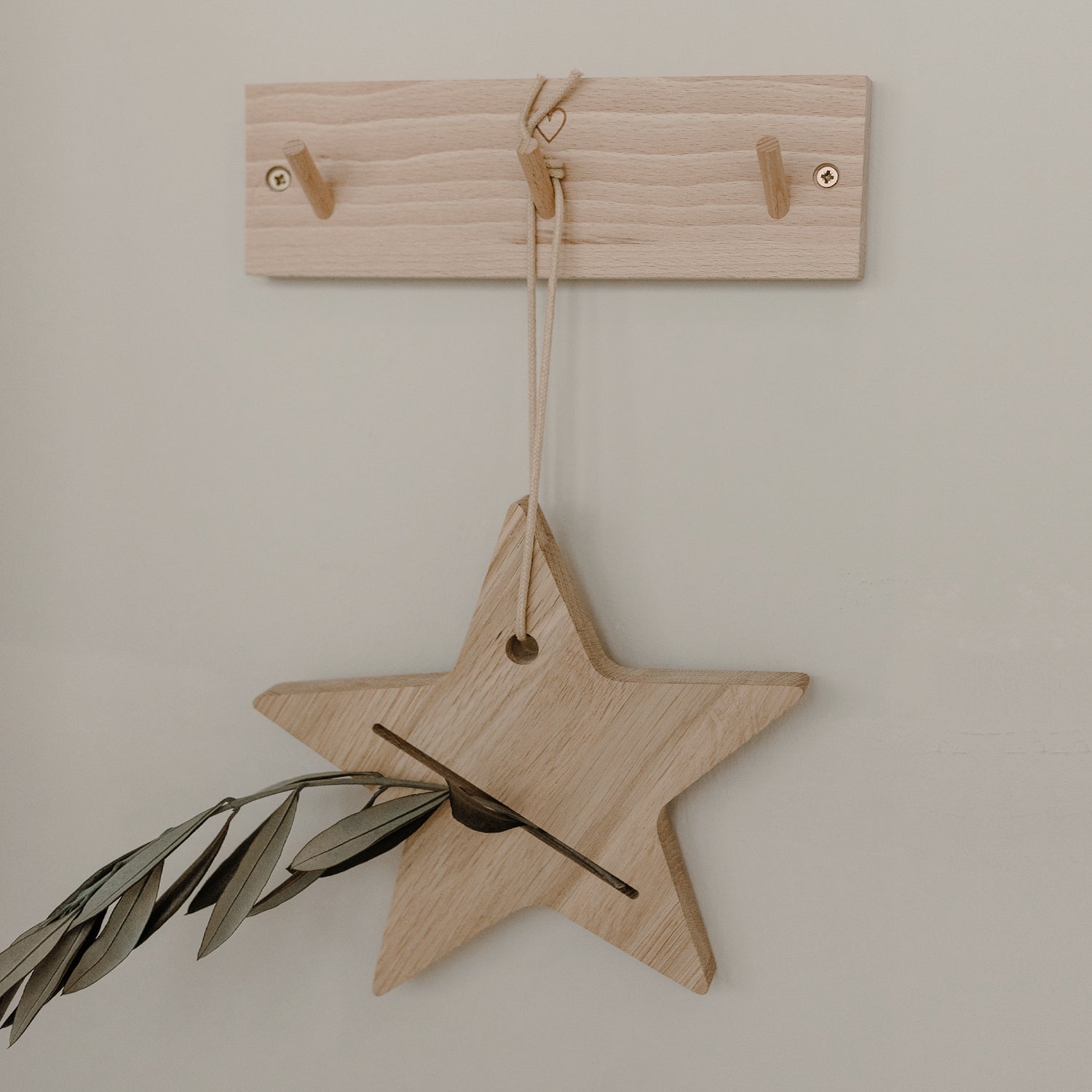 Barra con ganci cuore 23cm - Eulenschnitt