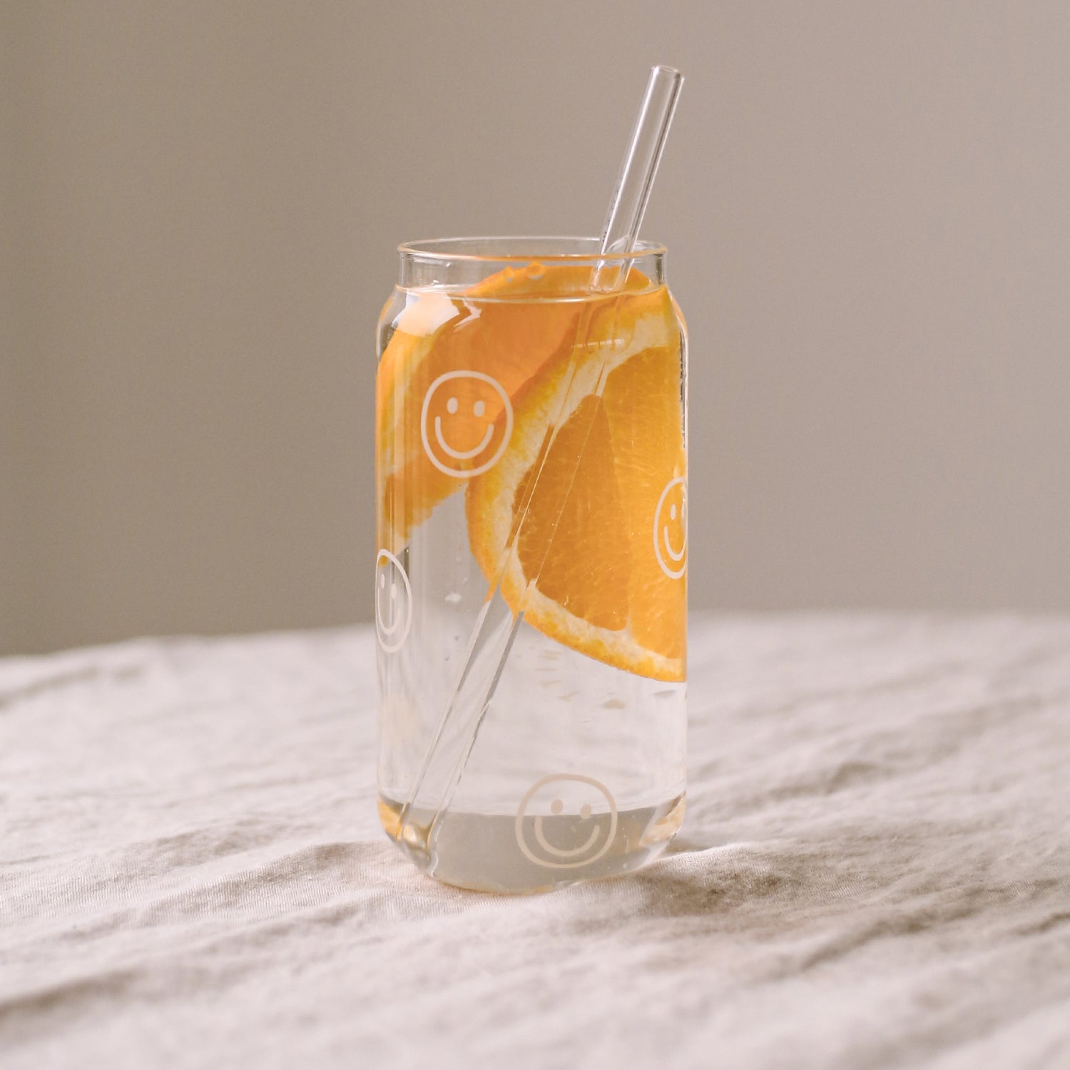 Can glass Smileys - Eulenschnitt
