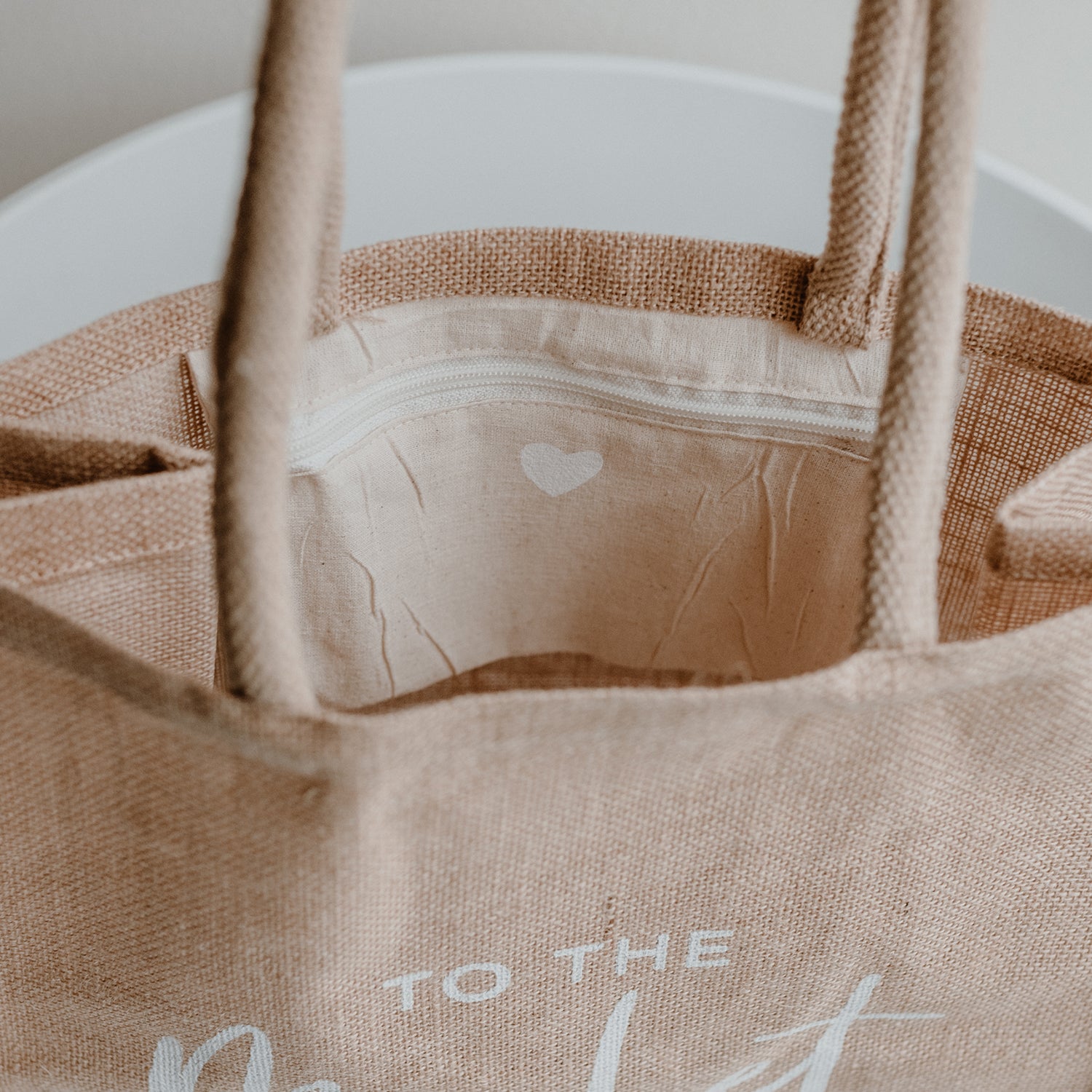 Borsa di iuta di juta "To The Market" - Eulenschnitt
