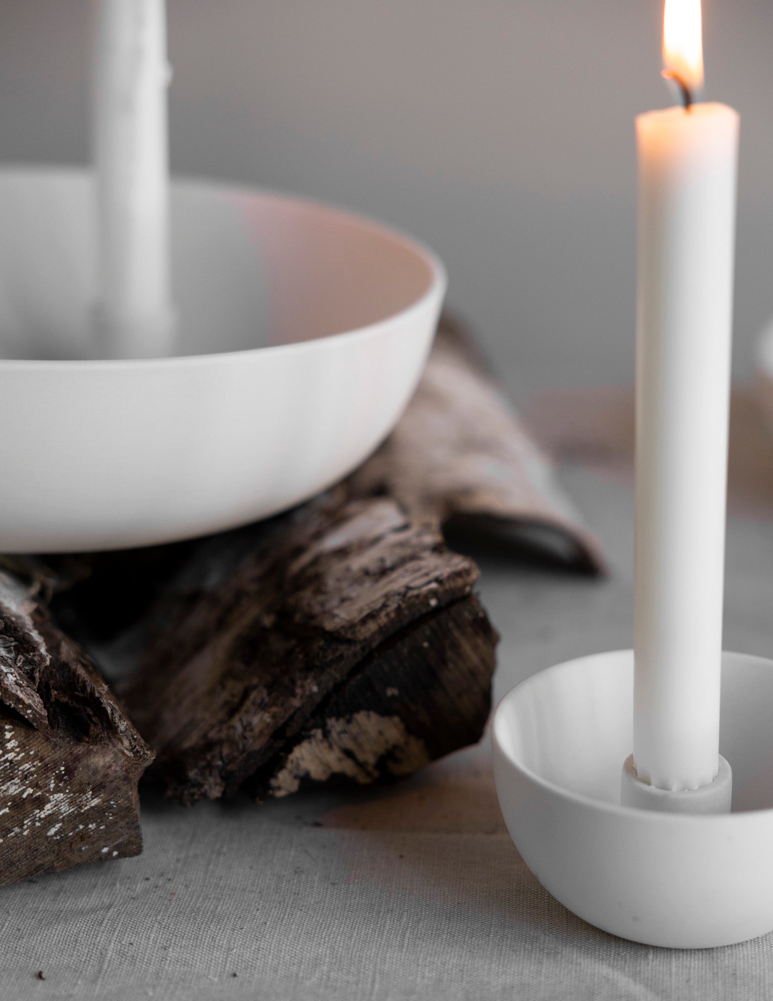 Candle holders "Lidatorp" mini white - Storefactory
