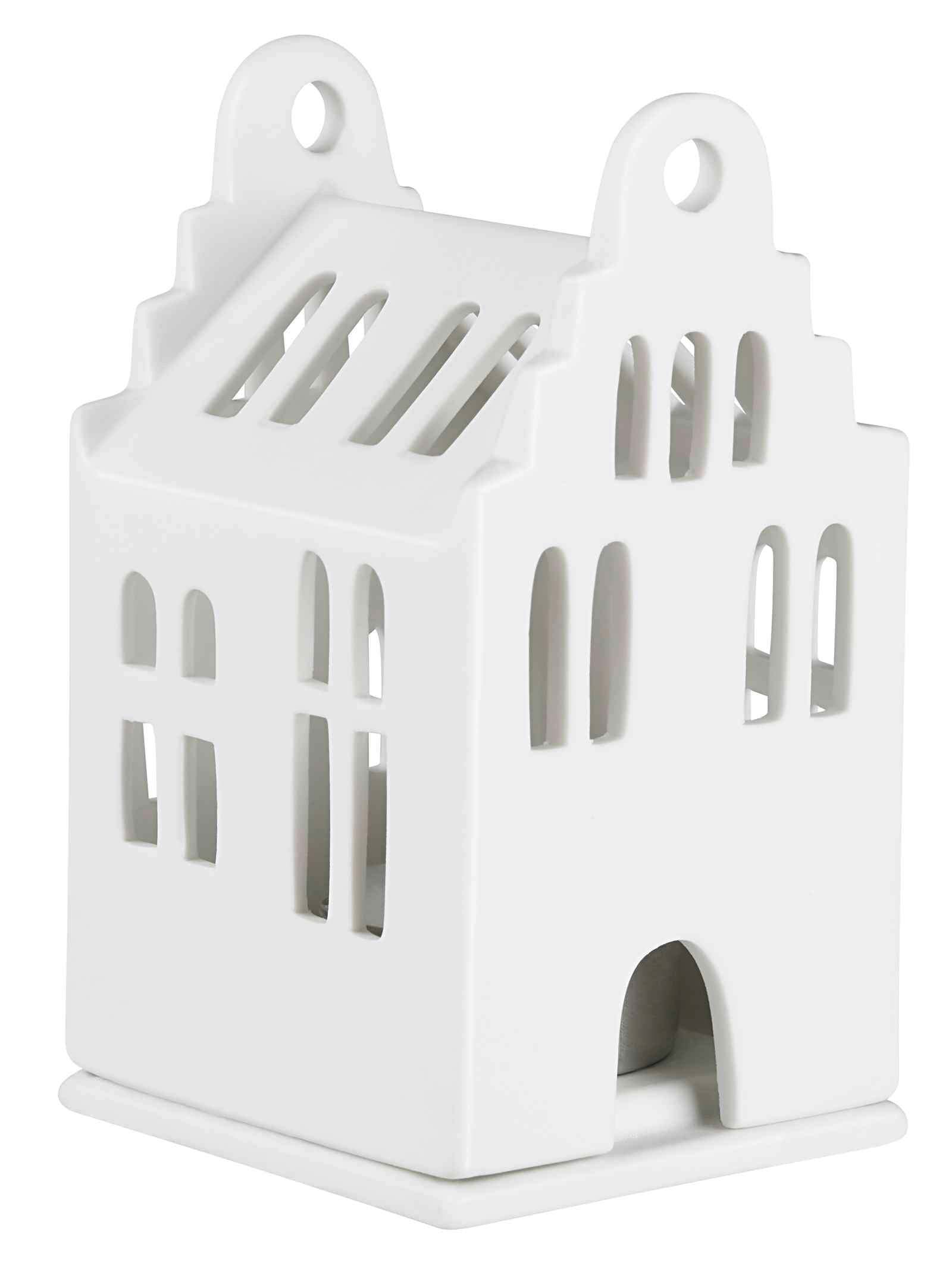 Mini Lichthaus Giebelhaus – handgefertigt - Räder