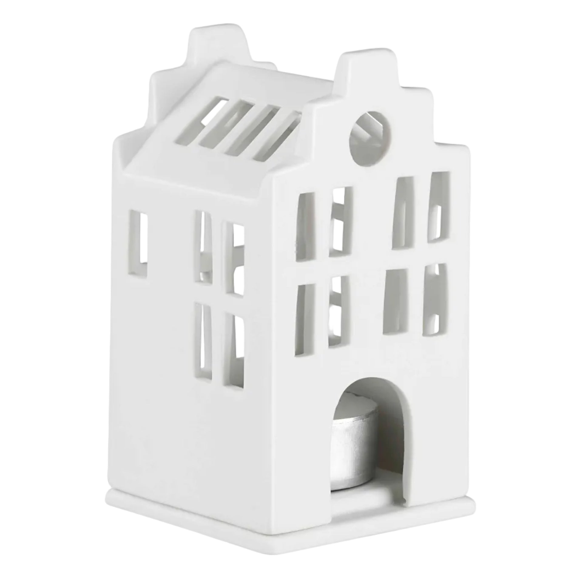 Mini Lichthaus Grachtenhaus – handgefertigt - Räder