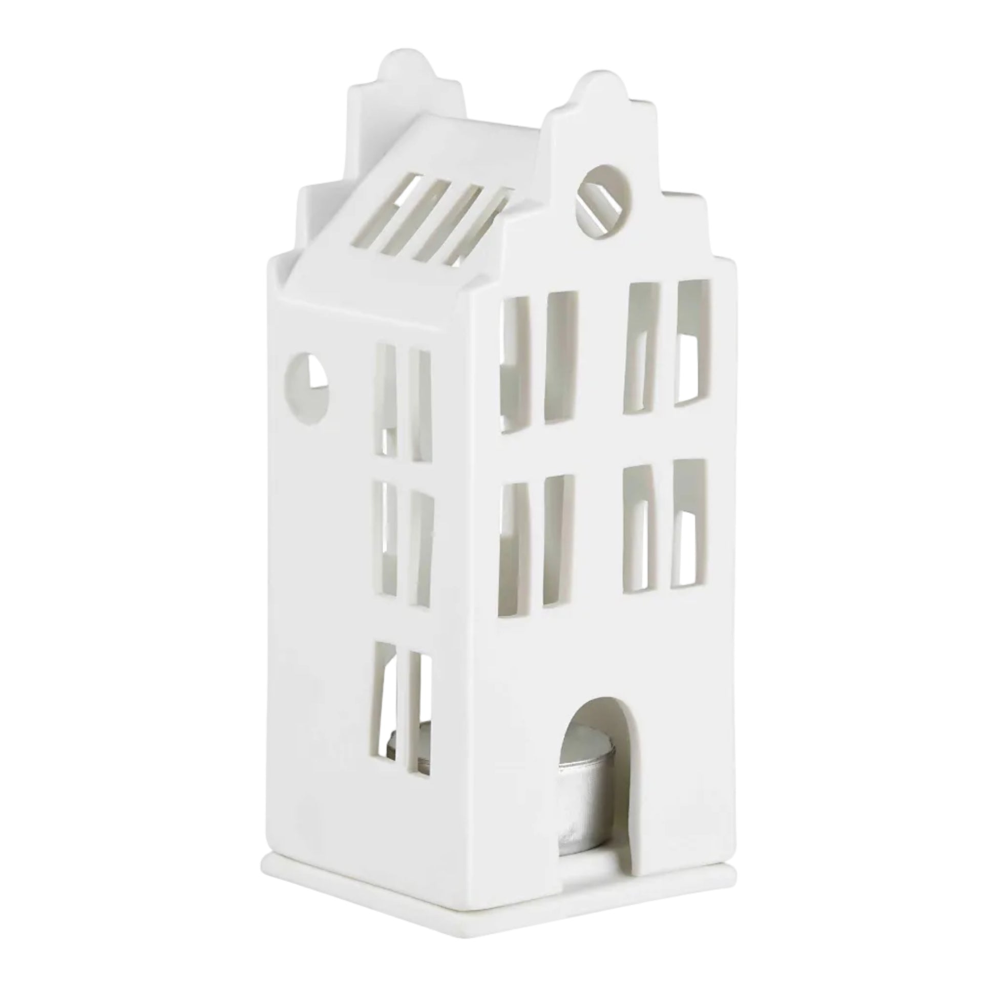 Mini Lichthaus Stadthaus – handgefertigt - Räder