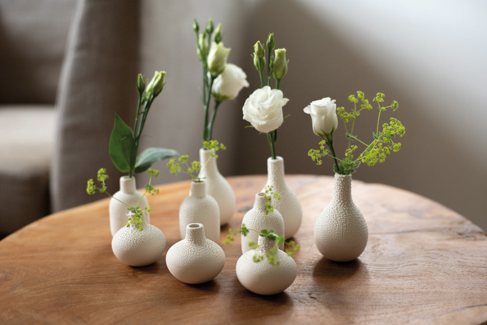 Mini Perlenvasen 3er Set crème - Räder