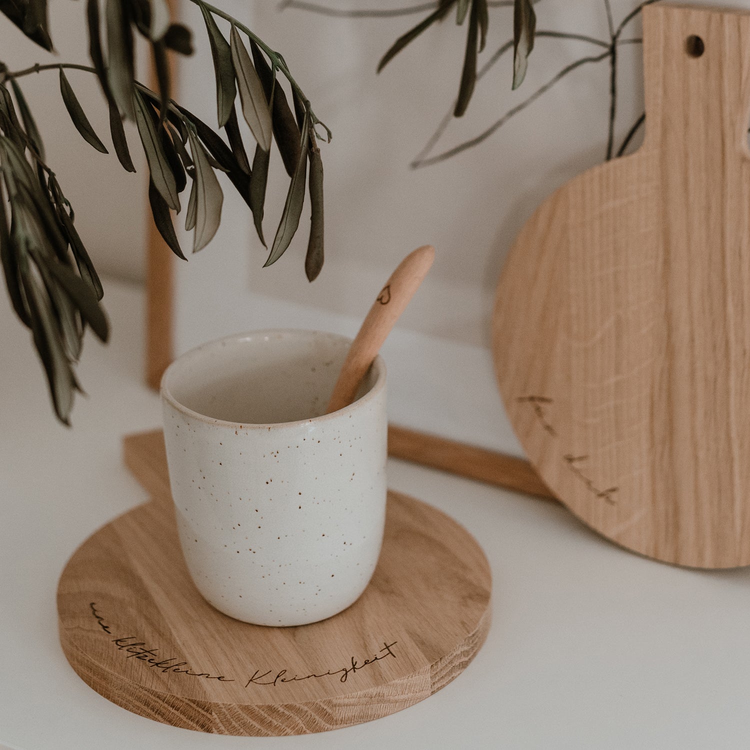 Mini Schneidebretter "Kleinigkeit" Eiche 2er Set - Eulenschnitt