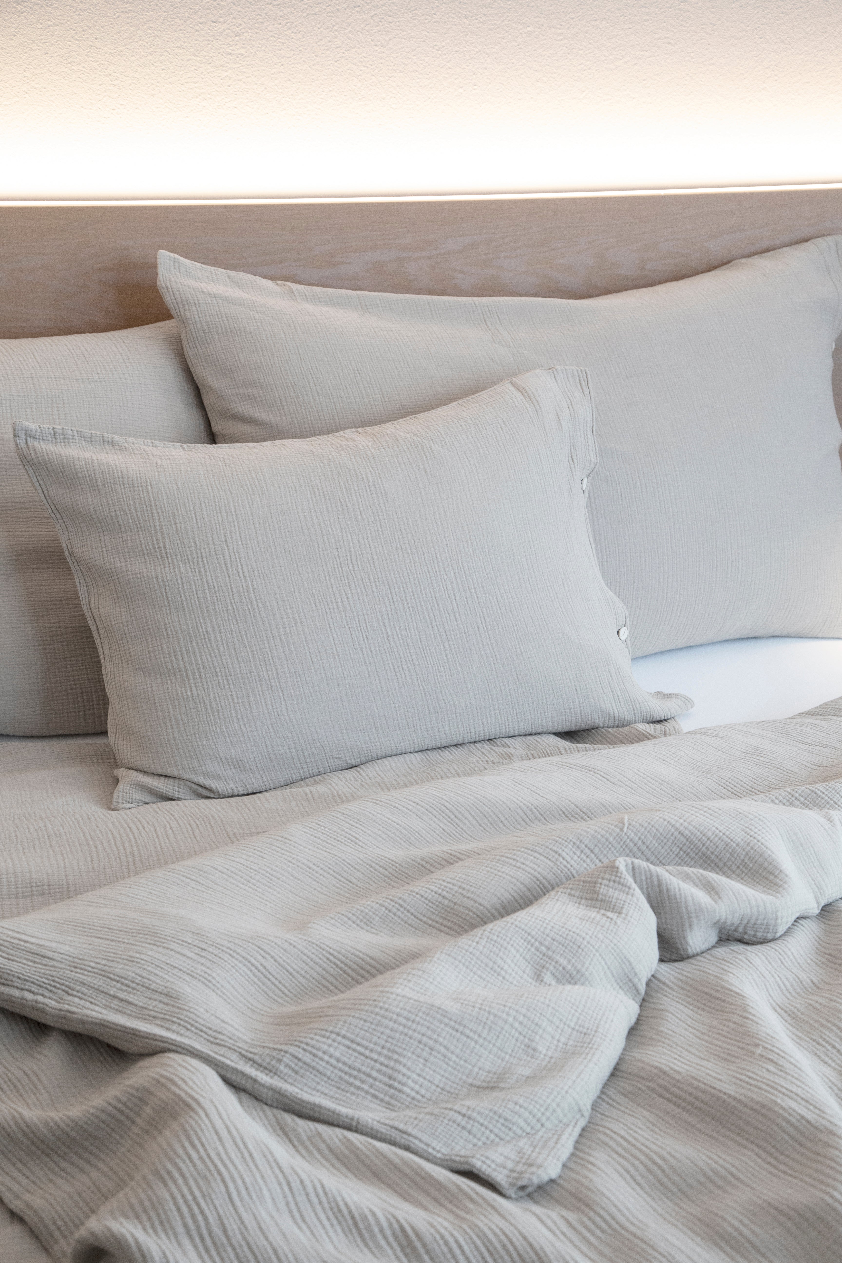 Musselin Duvetbezug Jula sand 160x210cm - Farbliebe