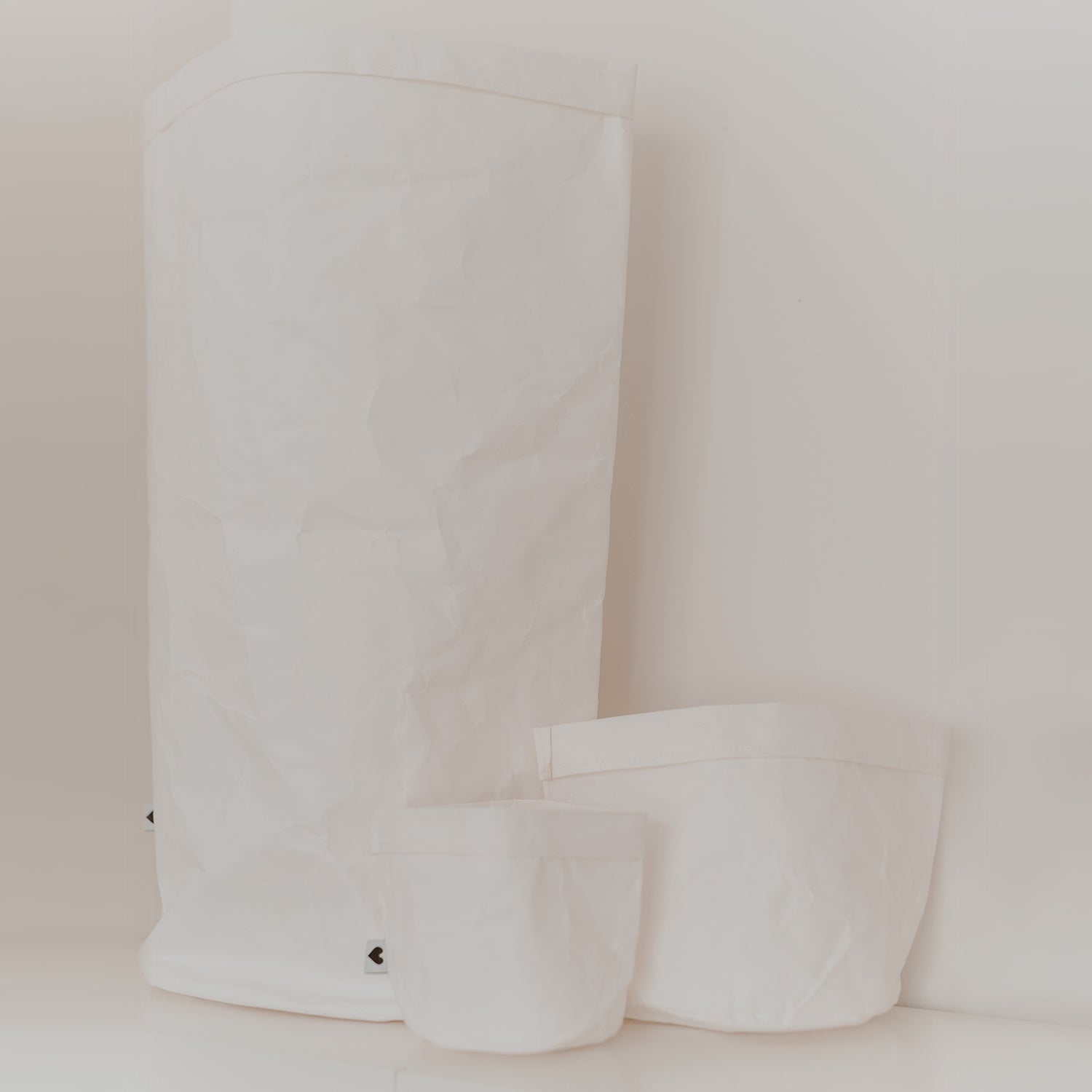 Paper bag blank set of 2 white - Eulenschnitt