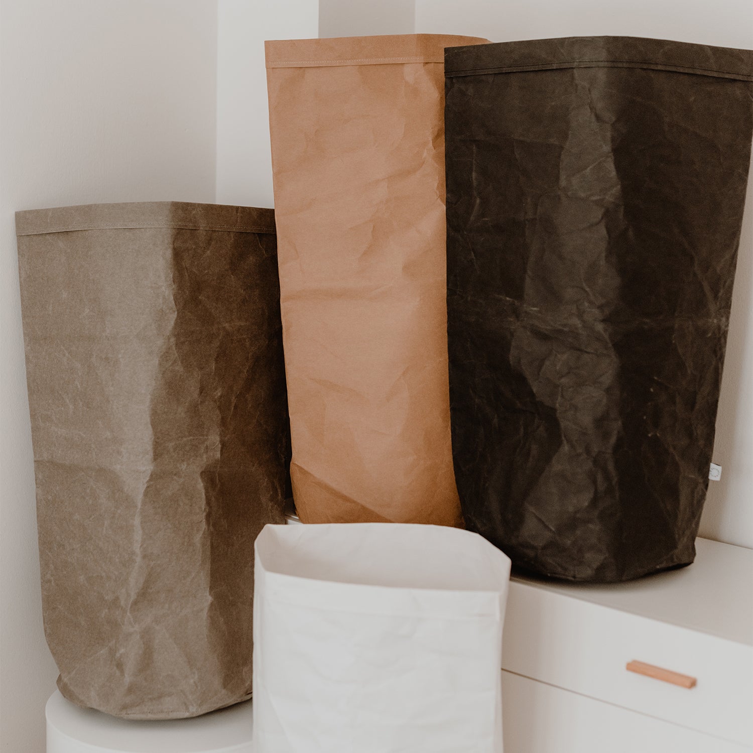 Paperbag blanko 78cm braun - Eulenschnitt