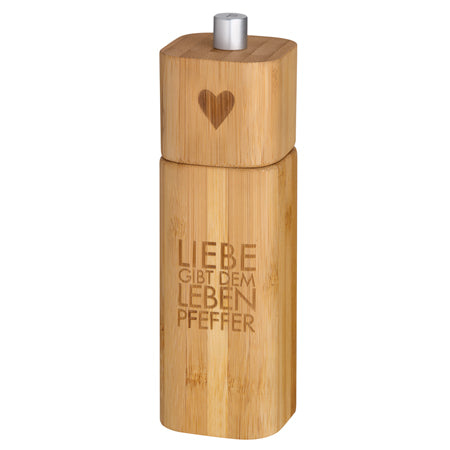 Pfeffermühle "Liebe gibt dem Leben Pfeffer" - Räder