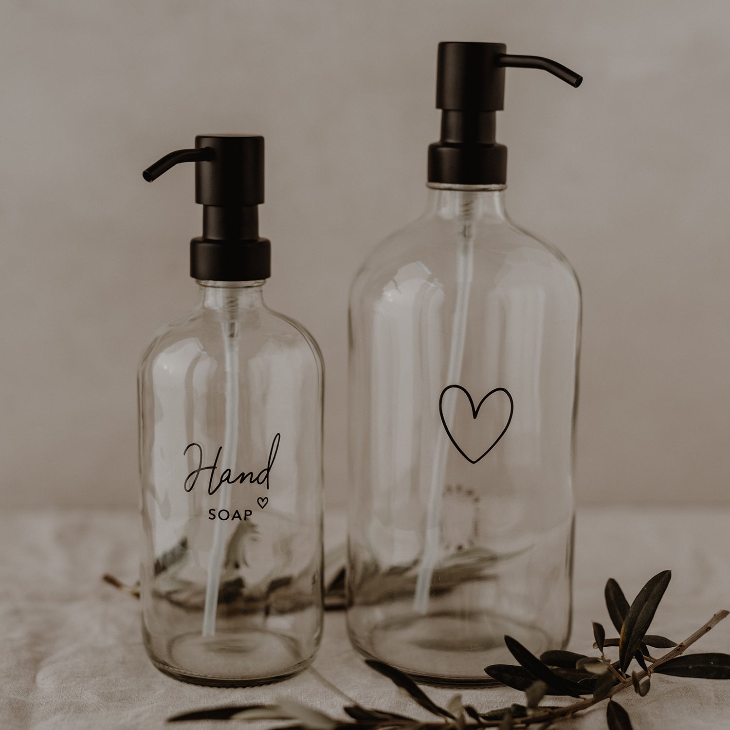 Seifenspender "Handsoap" 500ml transparent - Eulenschnitt