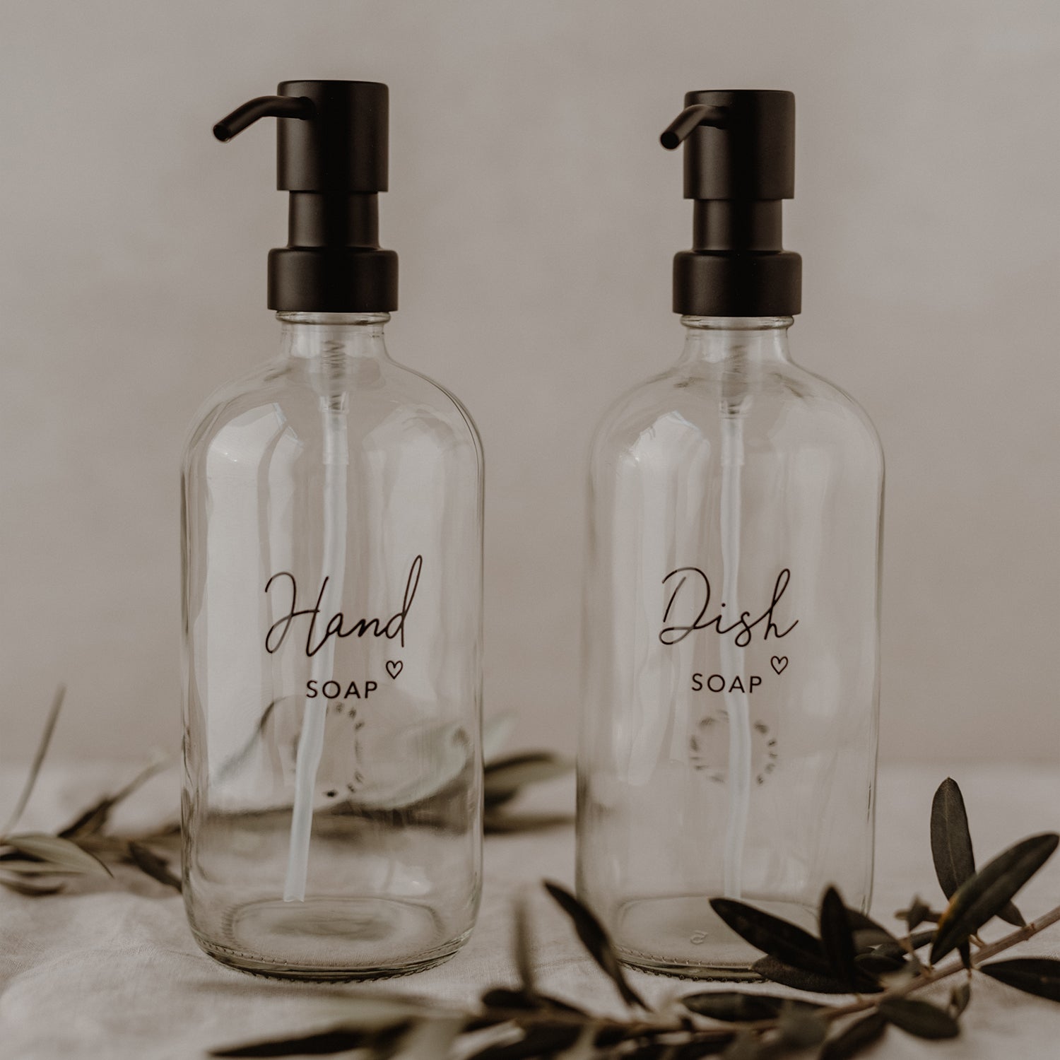 Seifenspender "Handsoap" 500ml transparent - Eulenschnitt