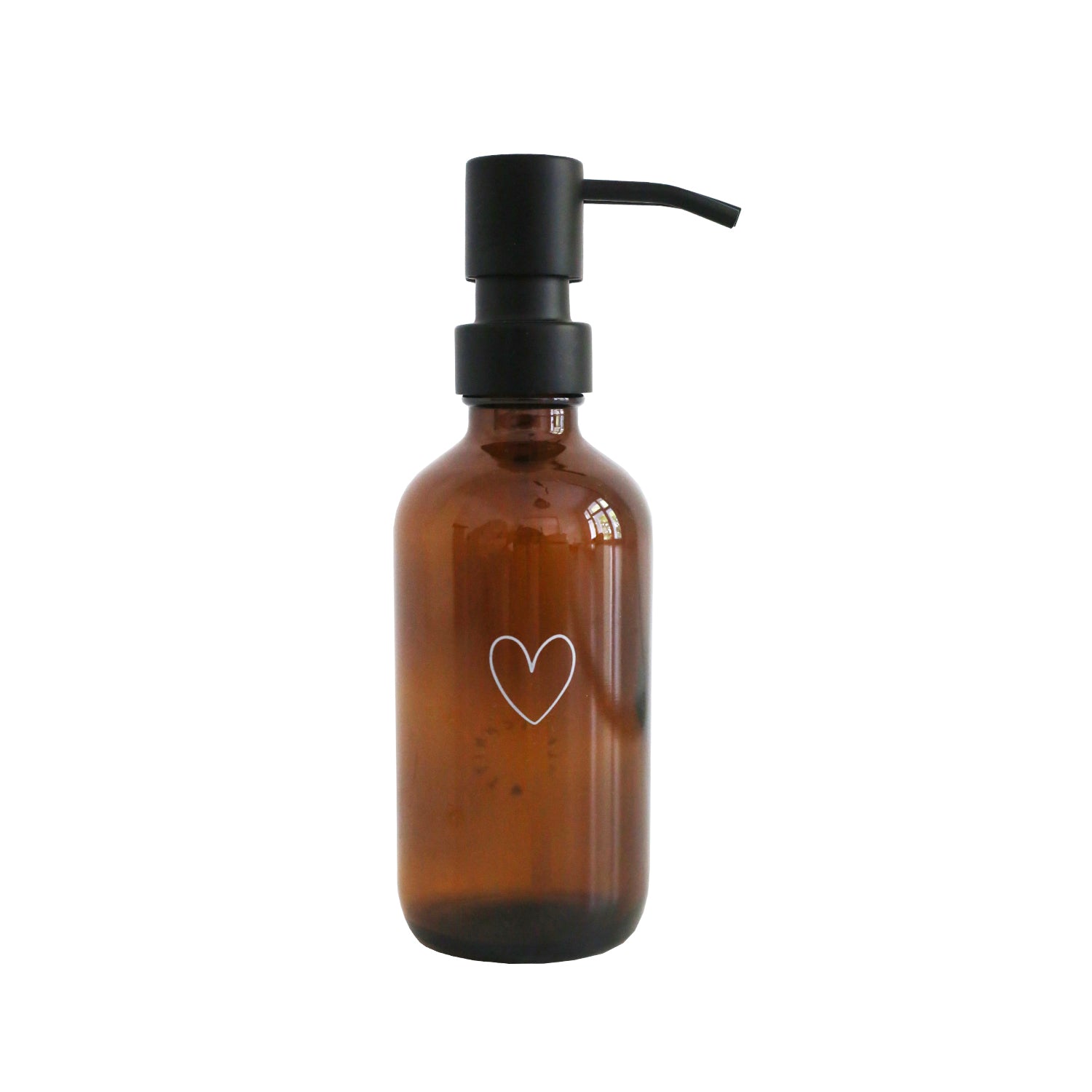 Seifenspender Herz 250ml braun - Eulenschnitt