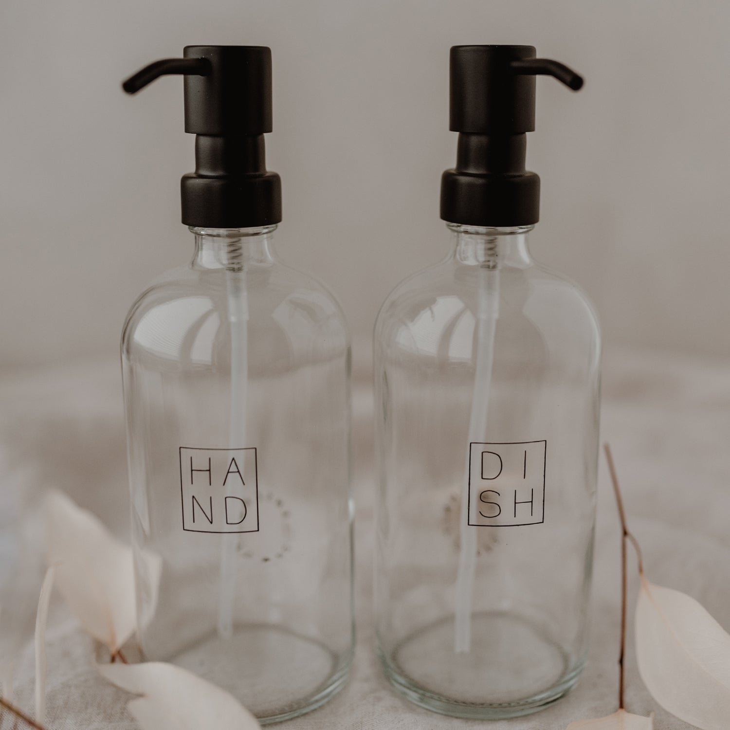 Seifenspender "HAND" 500ml transparent - Eulenschnitt