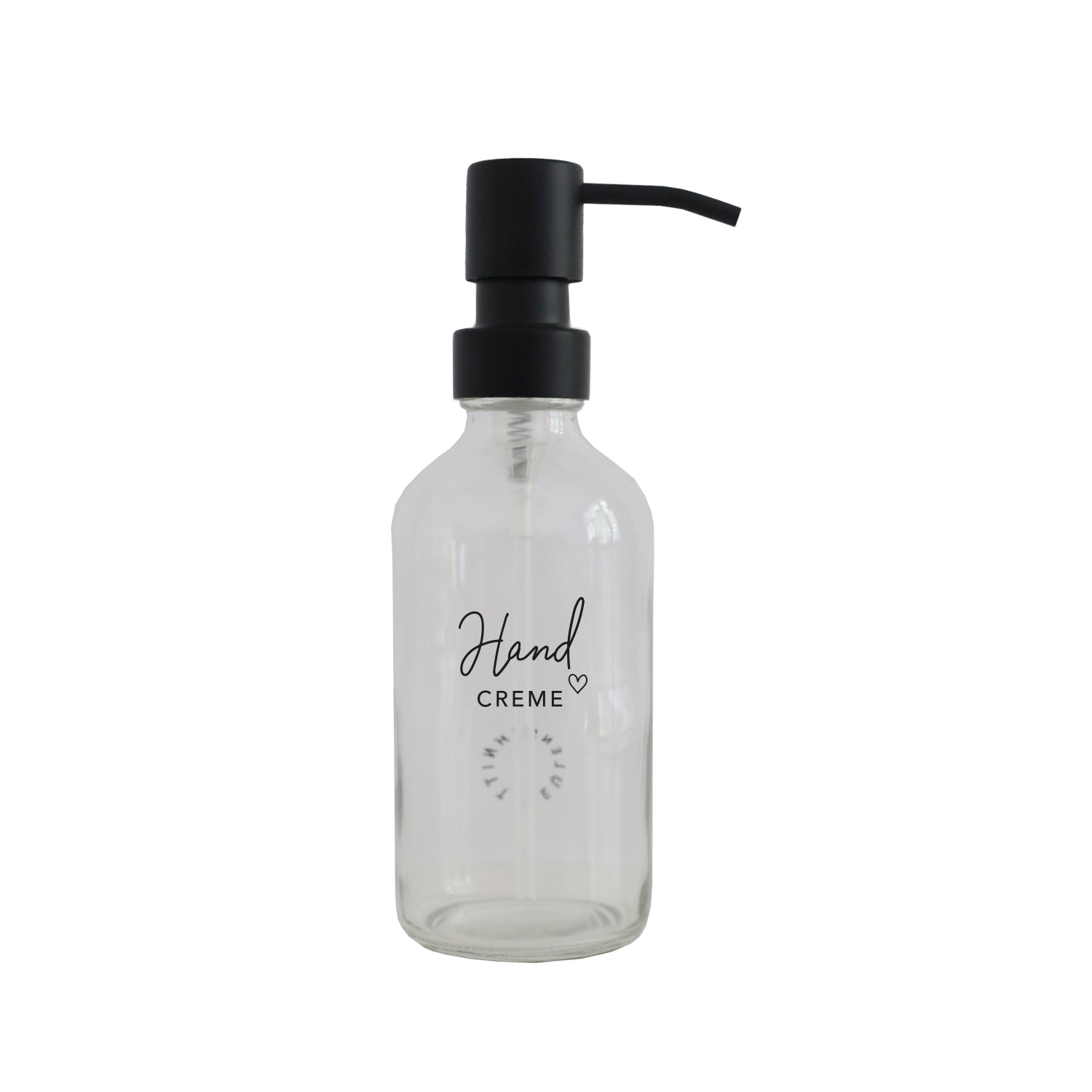Seifenspender "Handcreme" 250ml transparent - Eulenschnitt