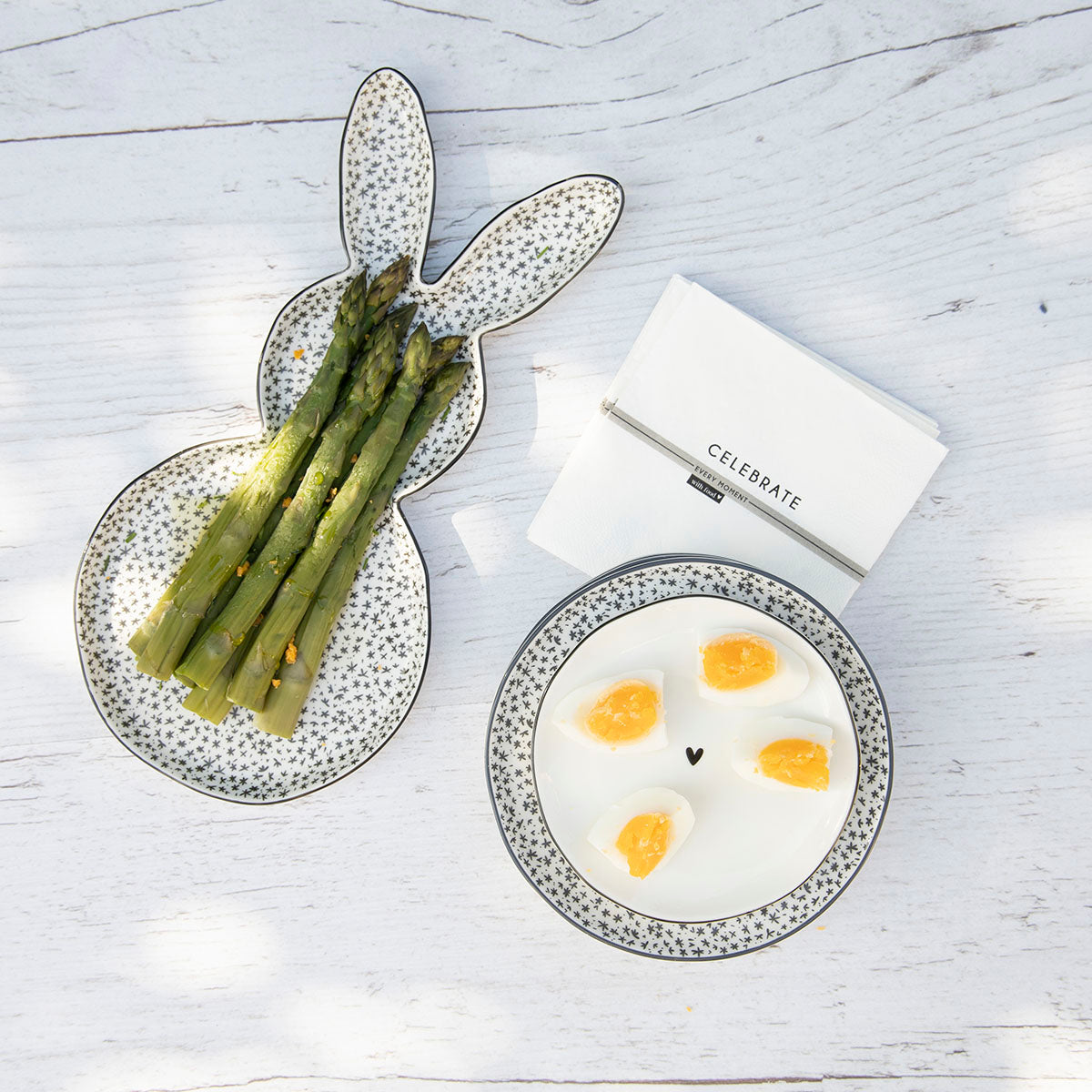 Serviette "Celebrate every moment with food" Cocktail - Bastion Collections