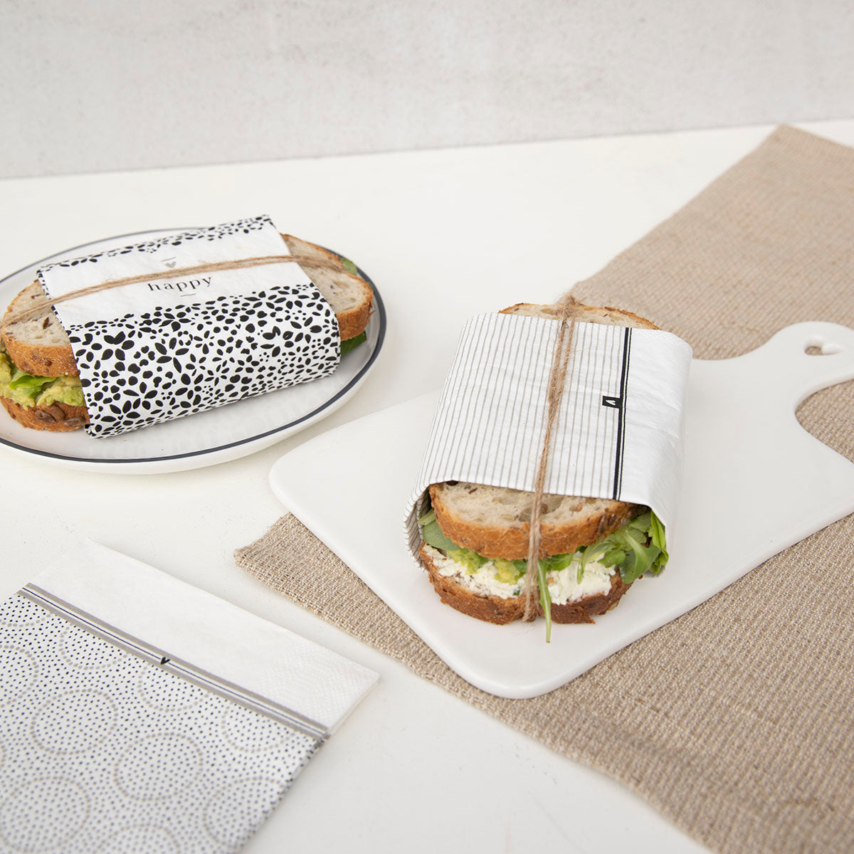 Serviette "Perfect match" Lunch - Bastion Collections