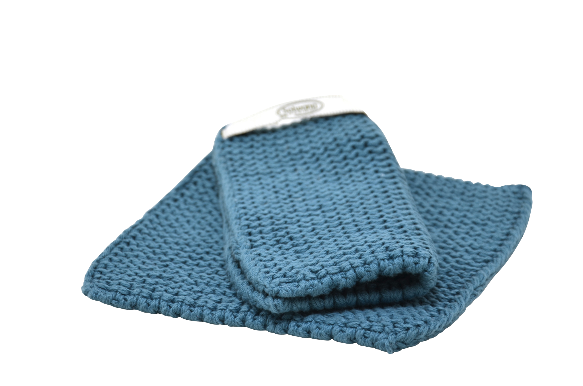 Topflappen Azurblau 2er Set - Solwang Design
