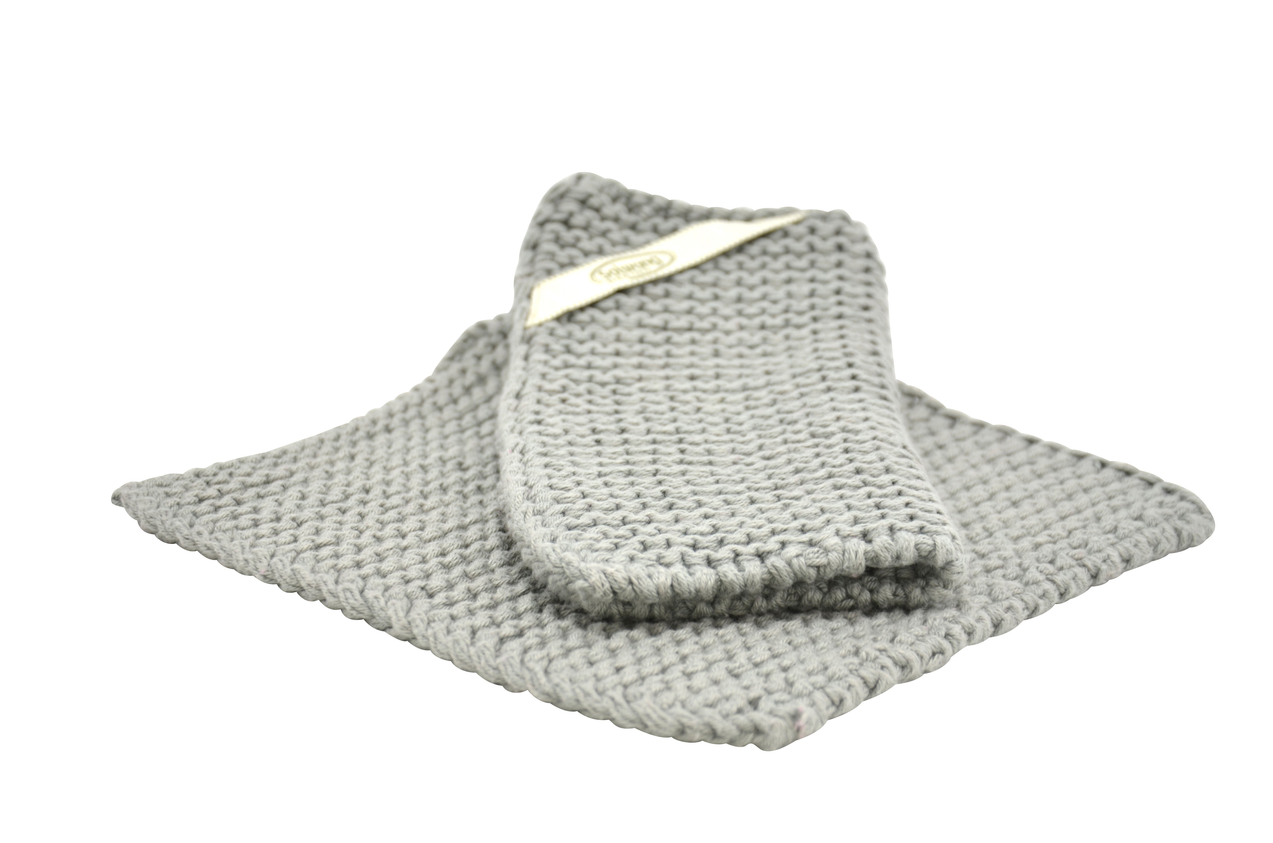 Topflappen Stahlgrau 2er Set - Solwang Design