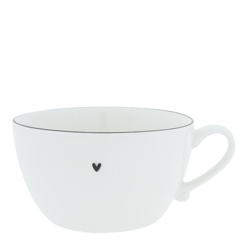 Suppentasse "heart" schwarz - Bastion Collections