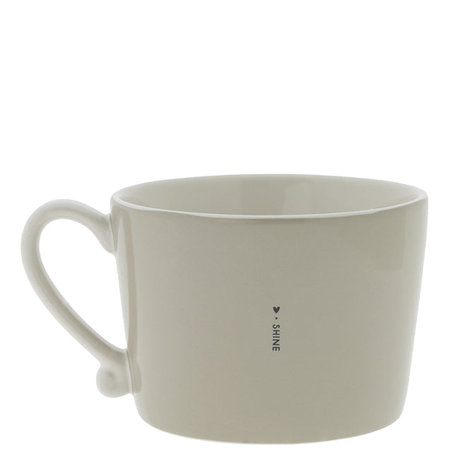 Cup "Love meets you" large beige - Bastion Collections