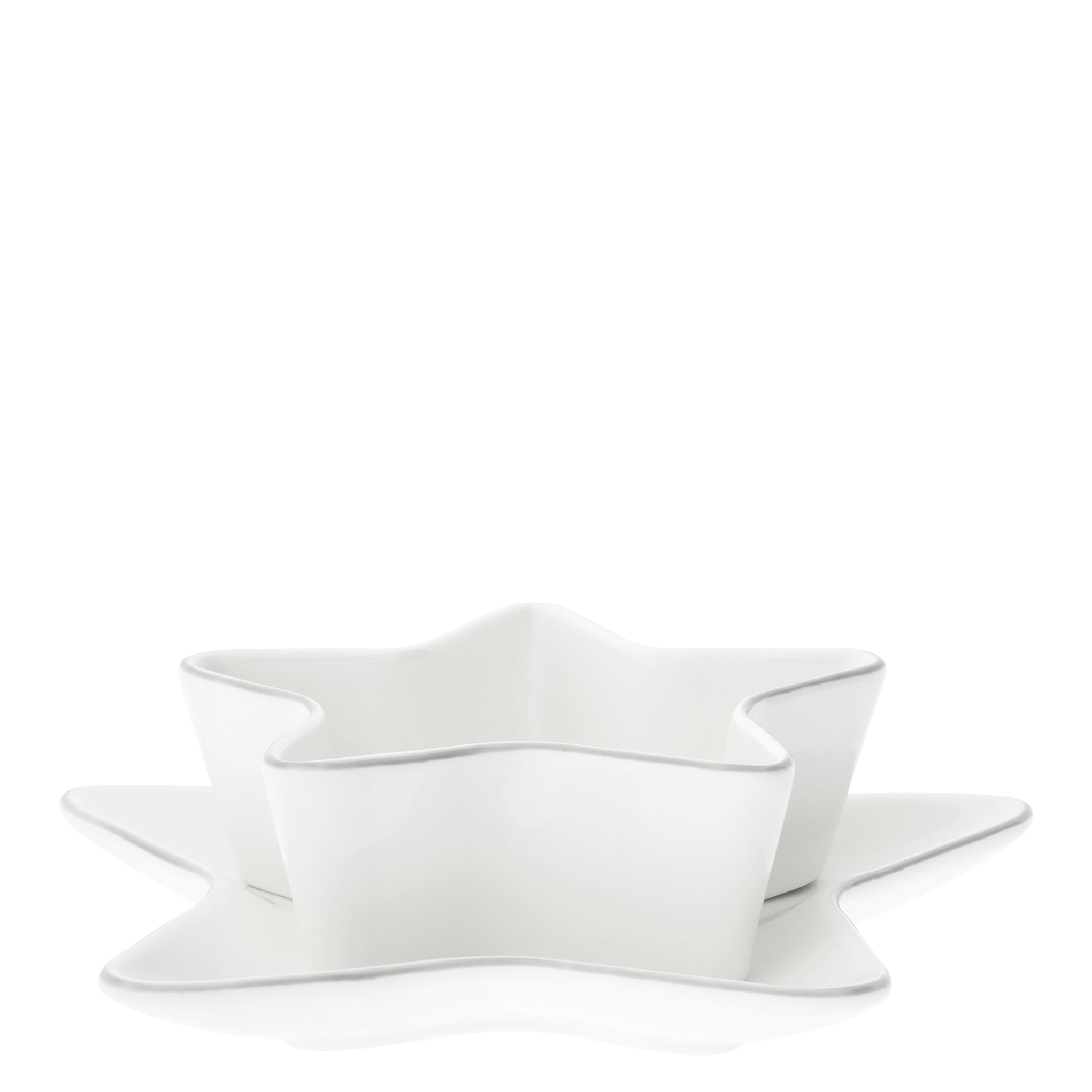 Teller "star" grau - Bastion Collections