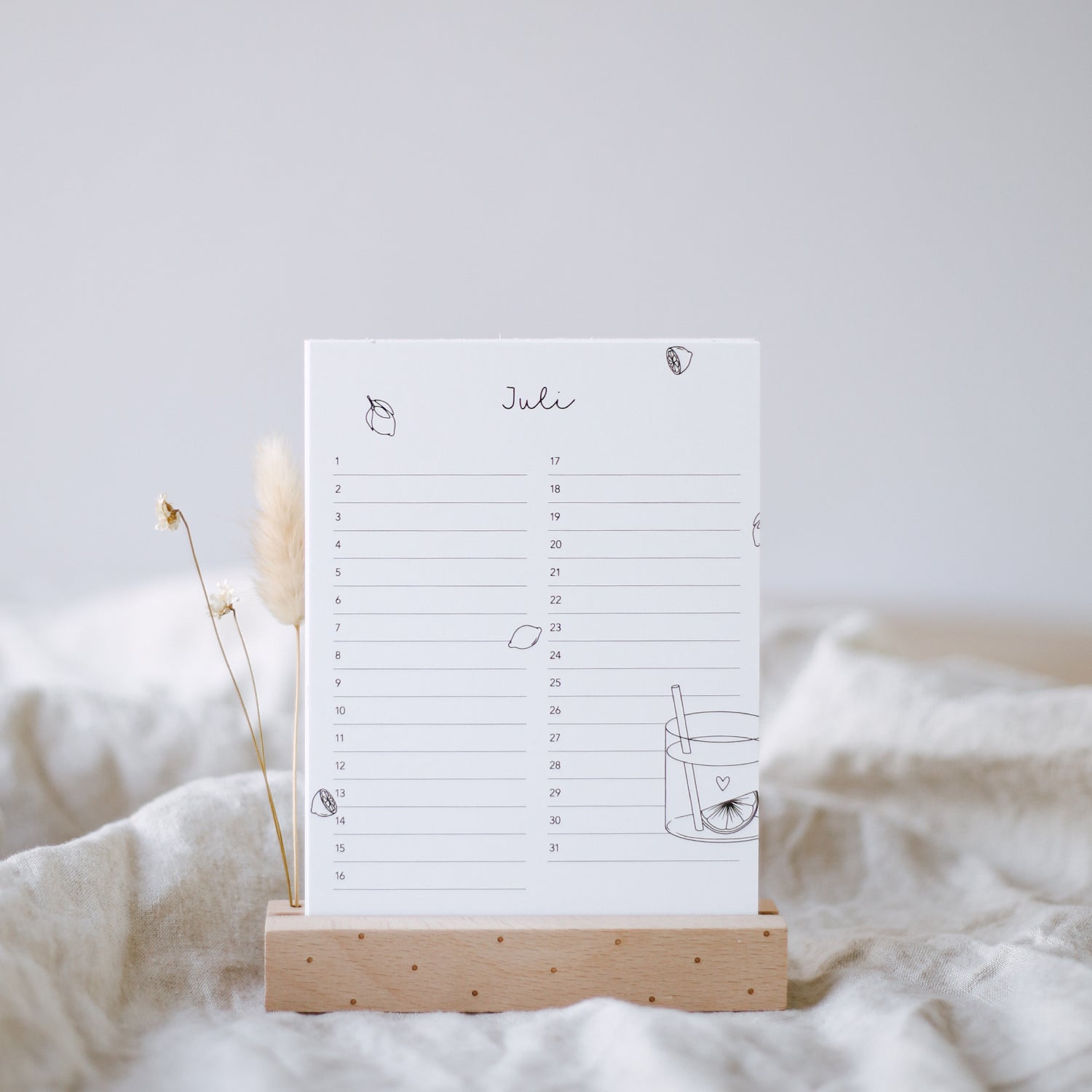 Tischkalender Geburtstage - Eulenschnitt