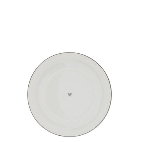 Unterteller "heart & line" grau - Bastion Collections