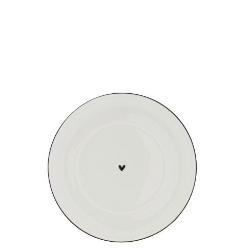 Unterteller "heart & line" schwarz - Bastion Collections
