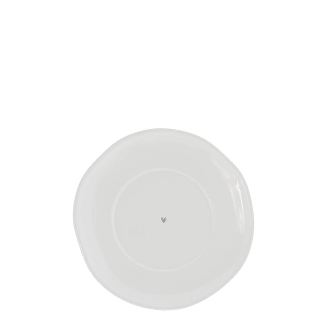 Unterteller "heart" Design 2 klein grau - Bastion Collections