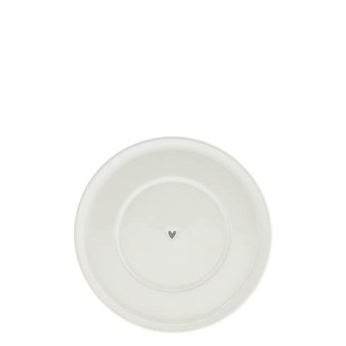 Unterteller "heart" klein grau - Bastion Collections