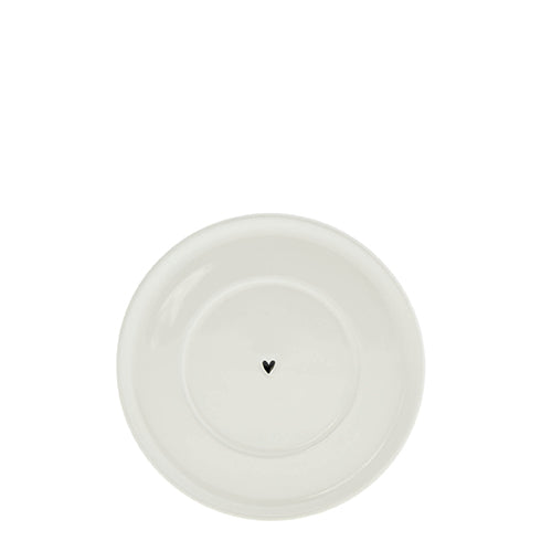 Unterteller "heart" klein schwarz - Bastion Collections