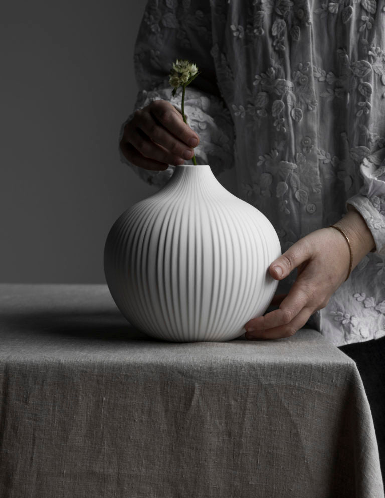 Vase "Fröbacken" grand blanc - Storefactory