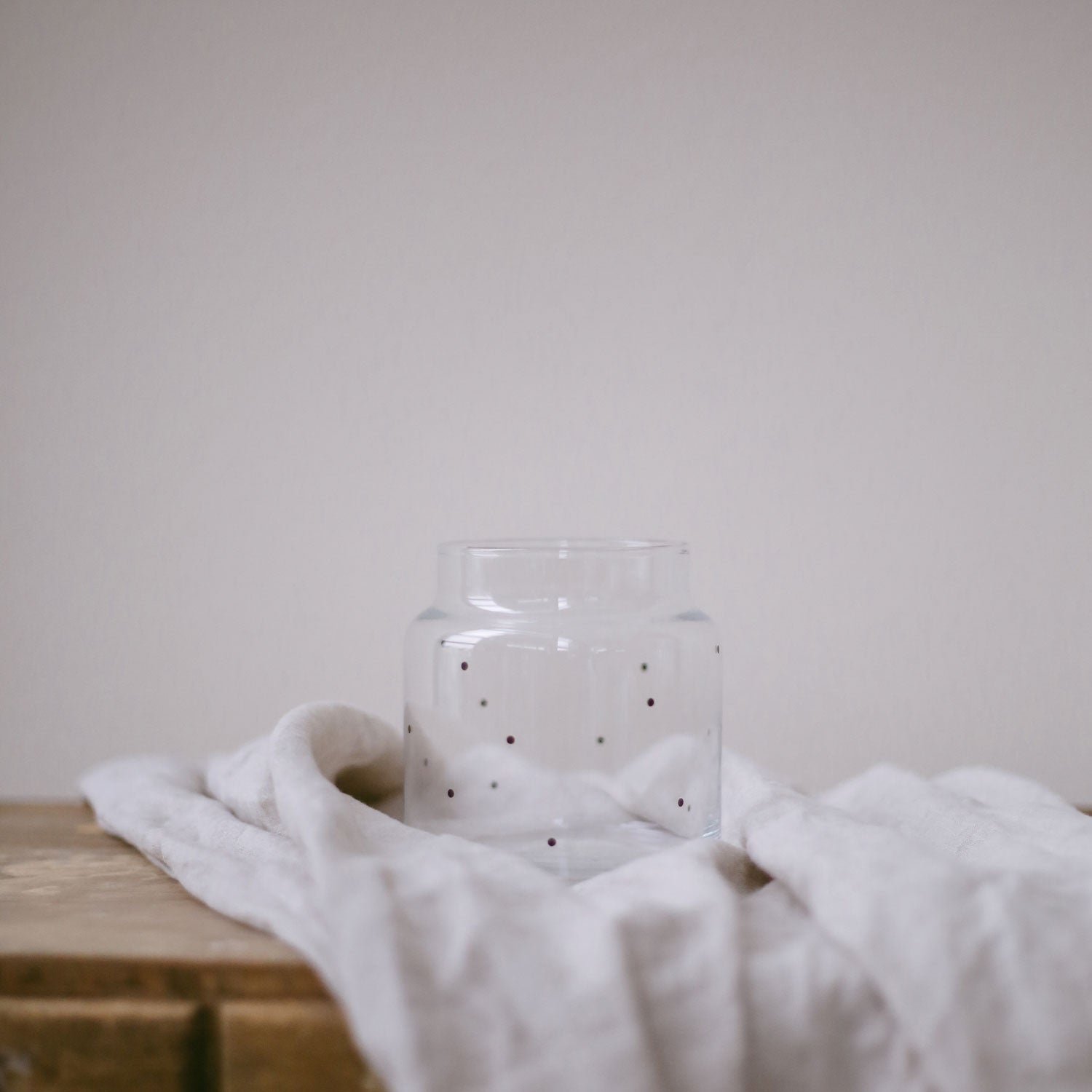 Vase en Verre Points moyen noir - Eulenschnitt