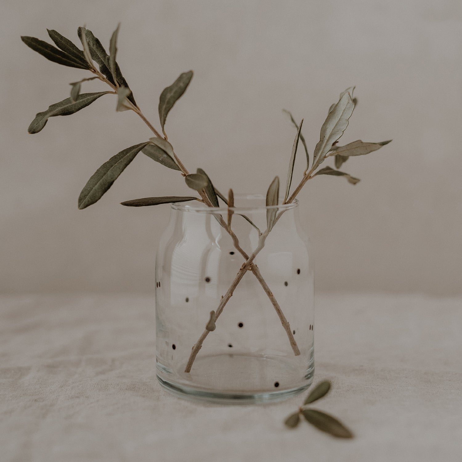 Vase en Verre Points petit noir - Eulenschnitt