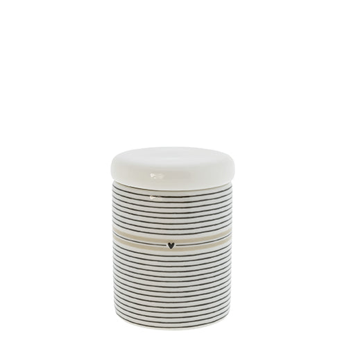 Vorratsdosen "stripes" & "herbs" mini beige 2er Set - Bastion Collections