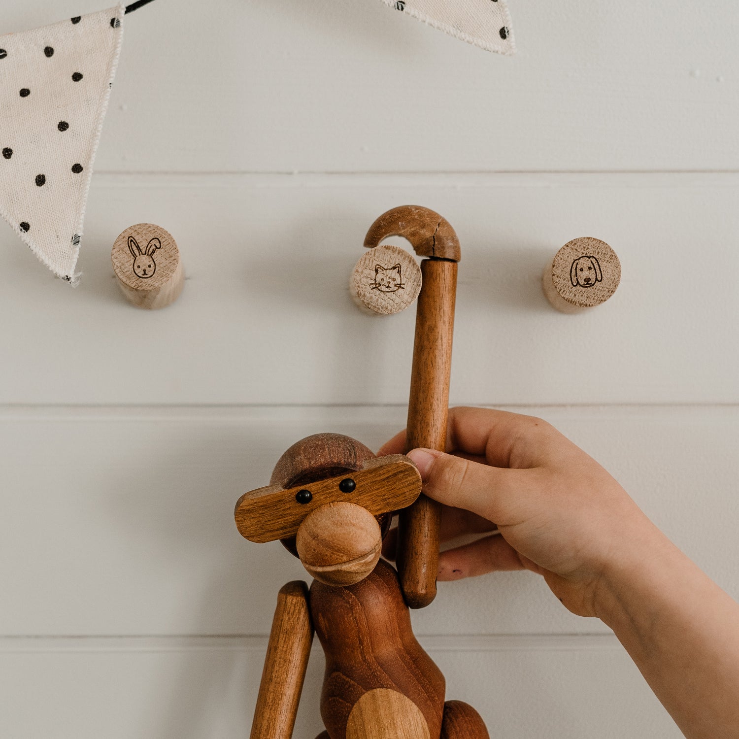 Crochet mural animaux set de 3 - Eulenschnitt