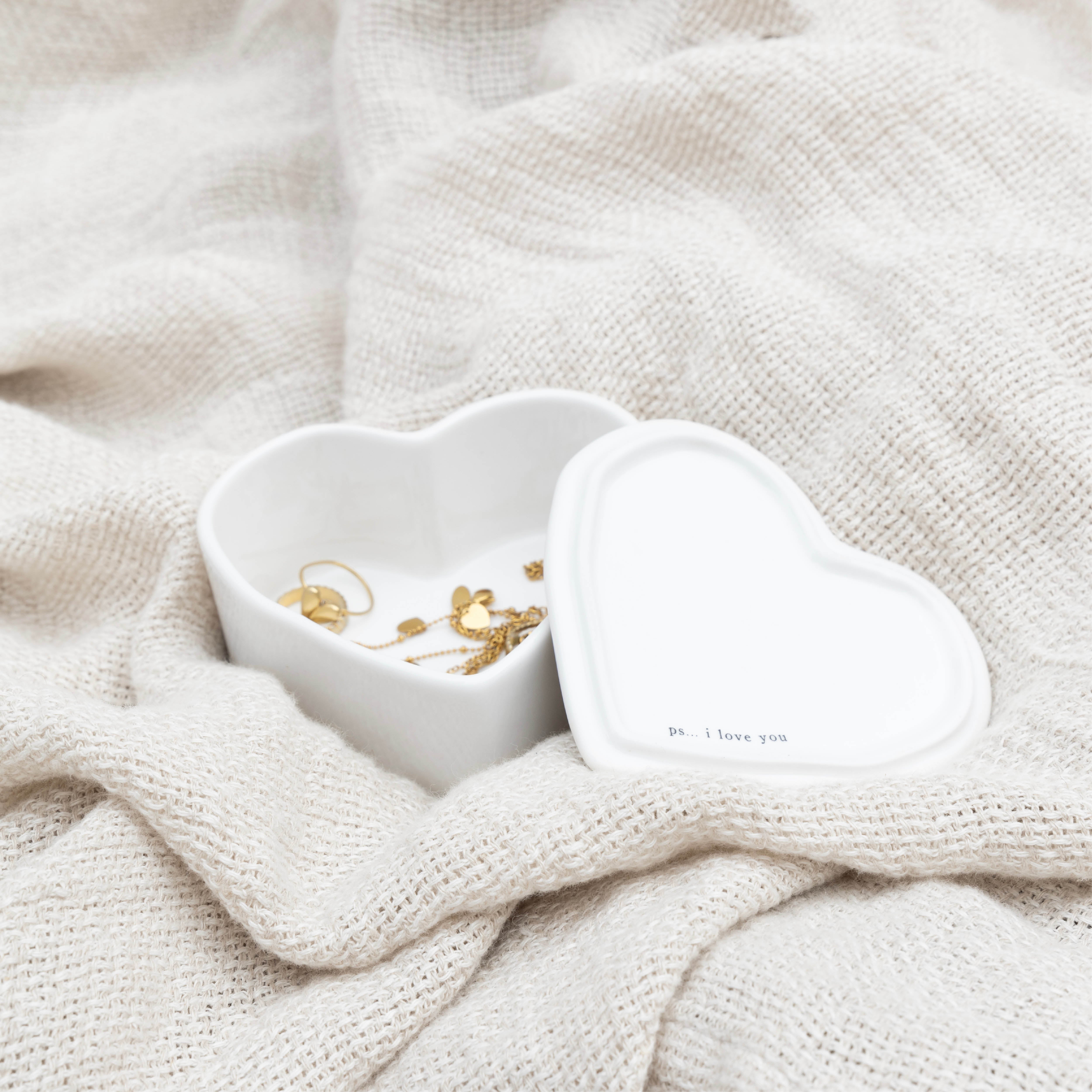 Aufbewahrungsdose "heart" schwarz - Bastion Collections