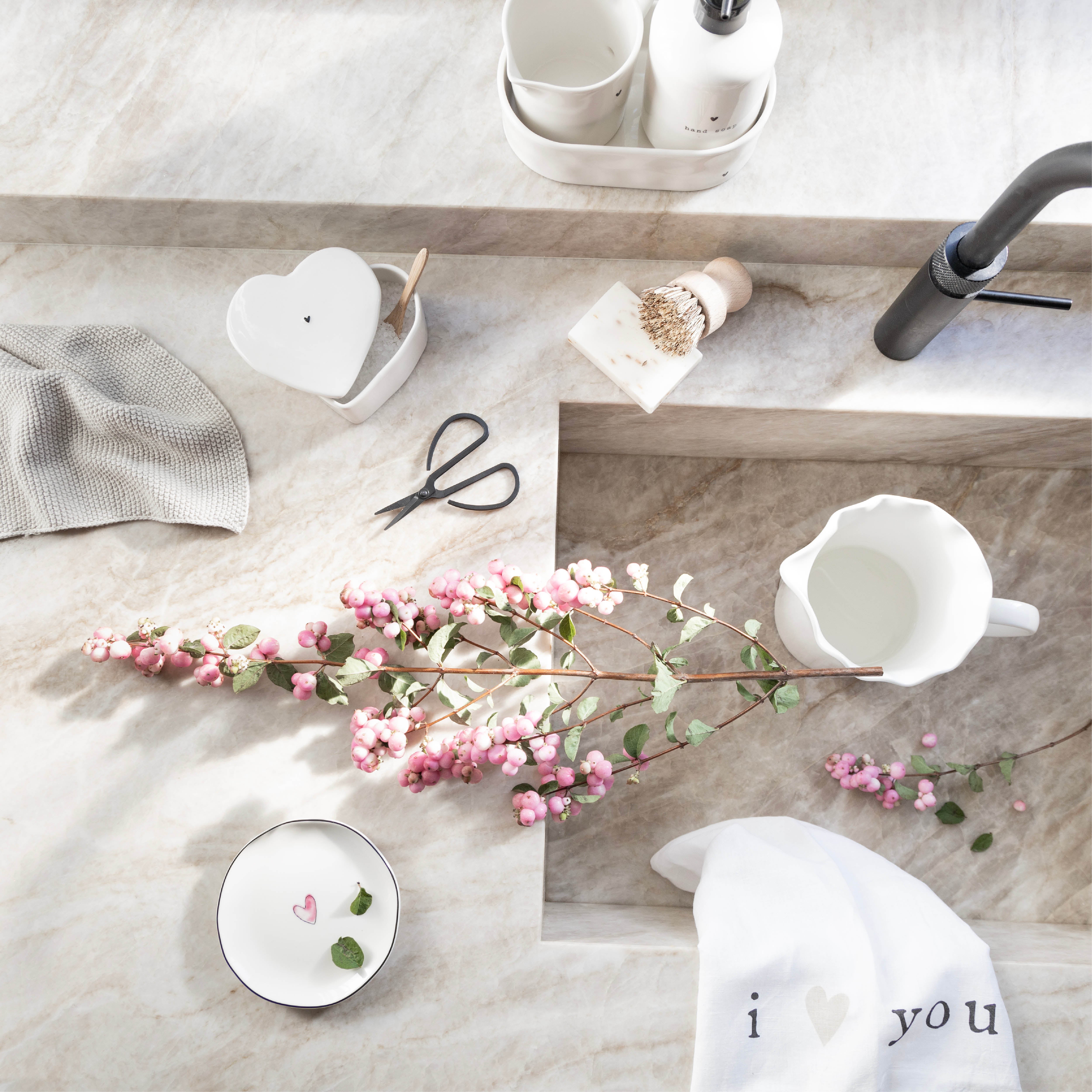 Aufbewahrungsdose "heart" schwarz - Bastion Collections