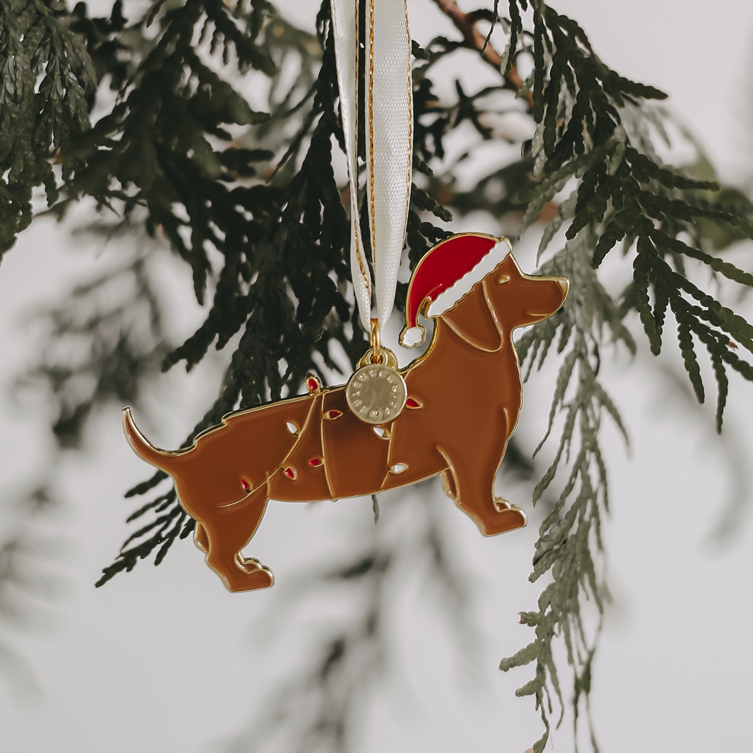 Baumschmuck Weihnachtsdackel - Eulenschnitt