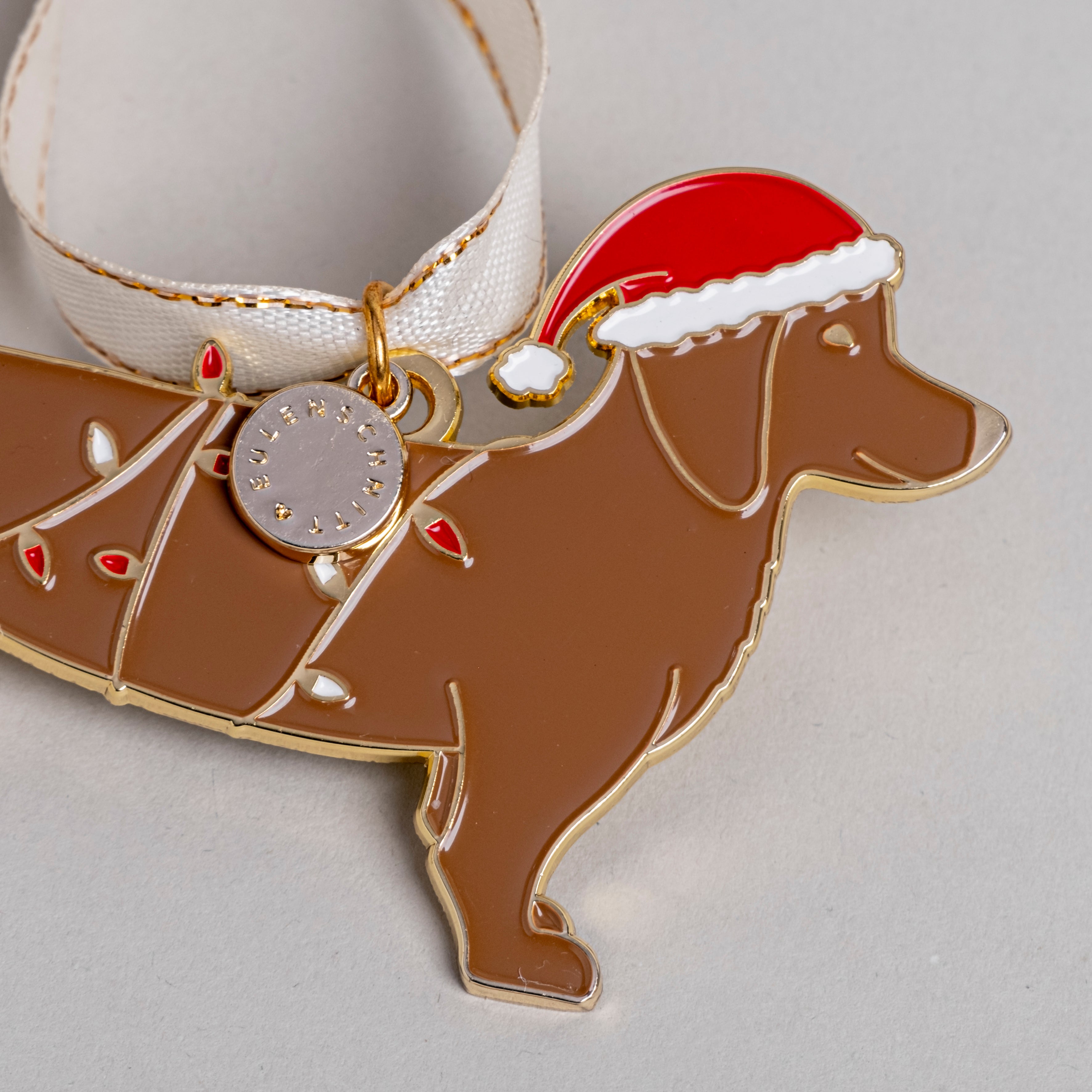 Baumschmuck Weihnachtsdackel - Eulenschnitt