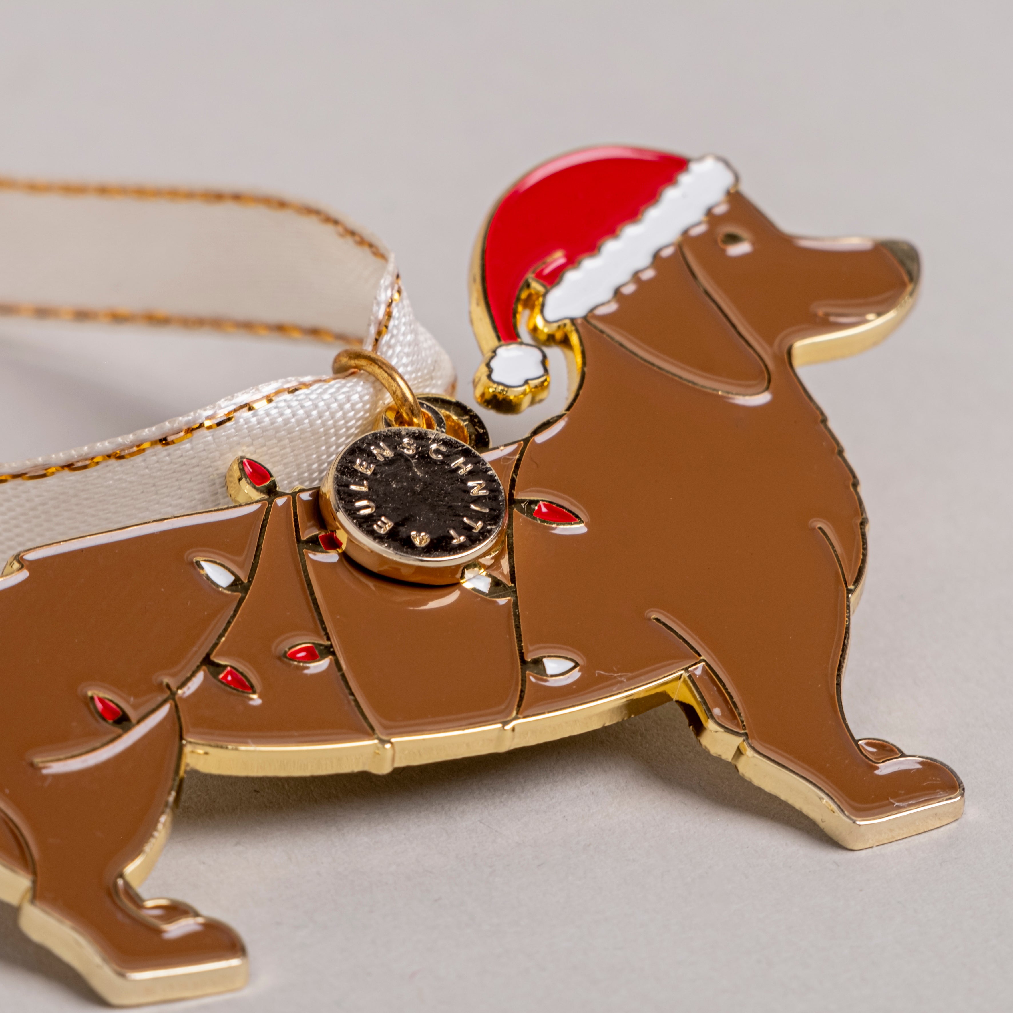 Baumschmuck Weihnachtsdackel - Eulenschnitt